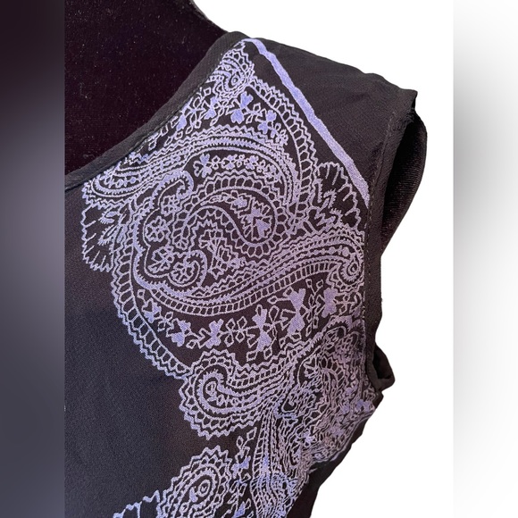 Paradise NY Vintage Y2K Hippie Eclectic Boho Witchy Paisley Floral Maxi Dress - Picture 2 of 8